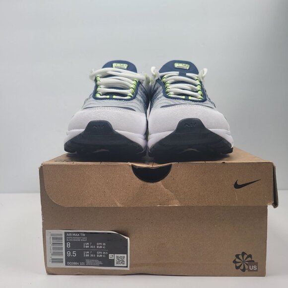 Nike Air Max TW Men's White Lemon Twist Navy Athletic Shoes DQ3984-101 US Size 8 - Picture 2 of 10